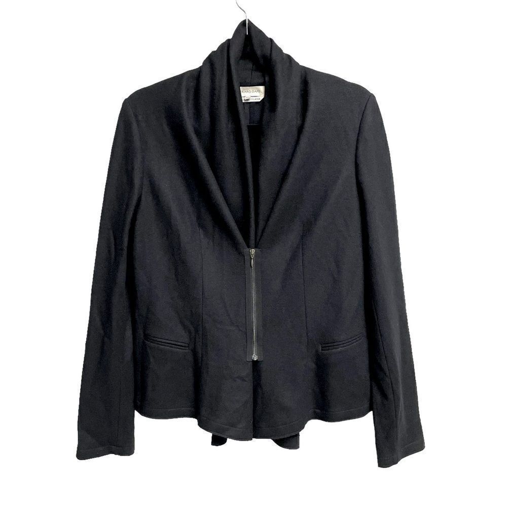 GERARD DAREL Wool Zip Front Blazer Jacket
Black 42 EU